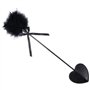 2 pièces SM Bondage Flogger Fouet érotique en cuir avec plume Tickler Cuir main fessée paddle jouets sexuels accessoires pour BD