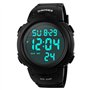 Montre de sport numérique Skmei - Pour homme - Étanche - Rétro-éclairage LED - Multifonctions