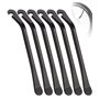 TIDEVAN 6 Pièces Demonte pneus Velo Démonte-Pneu en métal Démonte Pneu Vélo en Métal Noir Leviers de Pneus de Vél 120 x 12 mm Ou