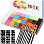 Zaxiva Palette Maquillage de 26 Couleurs Peinture Corporelle