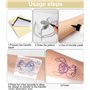 LEAZZLE 40 Feuilles de Papier Transfert pour Tatouage, 4 Couches de Papier A4 pour Stencil Tatouage Transfert, Papier Tatouage U