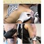 LEAZZLE 40 Feuilles de Papier Transfert pour Tatouage, 4 Couches de Papier A4 pour Stencil Tatouage Transfert, Papier Tatouage U