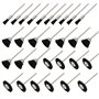 NIUPIKA Lot de 30 brosses de polissage en poils métalliques doux en nylon avec tige de 2