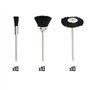 NIUPIKA Lot de 30 brosses de polissage en poils métalliques doux en nylon avec tige de 2,35 mm pour perceuse rotative