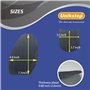 UNIKSTEP 2 paires (8 pièces) semelle en caoutchouc pour réparation de chaussures et feuilles de talon, coussinets de protection 