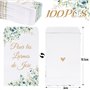 100pcs Pochettes Mouchoirs pour Larmes de Joie Mariage Sachet de Larmes de Joie Enveloppes pour Mouchoirs Faveur de Mariage Pour