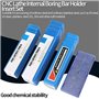 SCLCR Porte-Outils CNC pour alésage de Trou intérieur, Porte-Outils de Tournage Interne + 110 pièces Ccmt0602 Insert + 3 clés à 