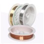 nuoshen Sicai Lot de 3 bobines de fil de cuivre pour bijoux 0,3 mm