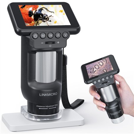 LINKMICRO LM013 Microscope portable pour enfants avec écran LCD de 7