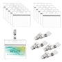BELIOF 50 Sets de Clip à Badge et Porte-Badge Transparente Pour Suspendre Cartes d'Identité Outils pour Cartes Étudiants Infirmi