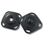 Lot de 3 boutons pression carrés en métal pour coudre Snaps Couture DIY 27 mm Noir mat