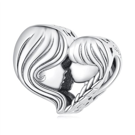 Charms mère et fille en argent 925 pour bracelets Pandora