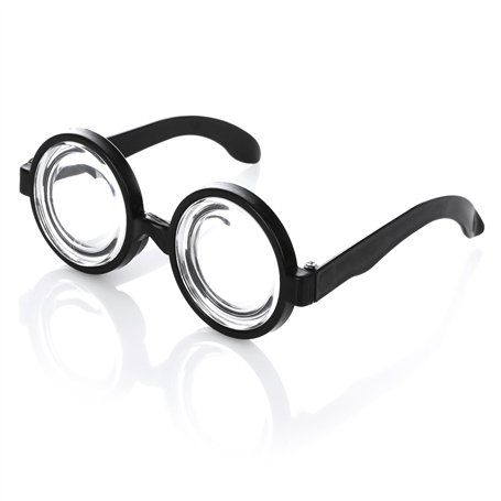 KarneLux Lunettes nerd noires – Lunettes de corne amusantes sans correction – Accessoire de costume pour grand-mère