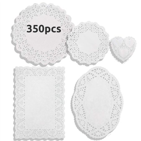 Daily Treasures 350pcs Napperons en Dentelle