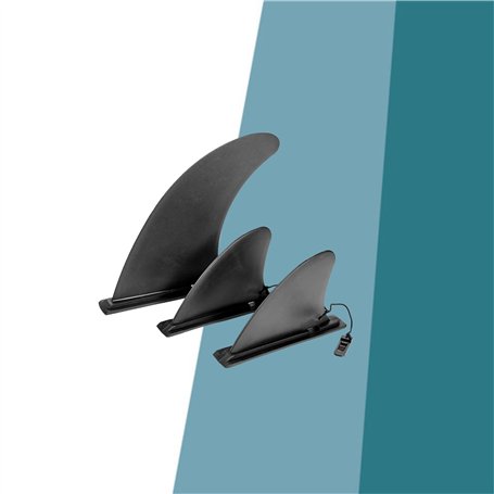 Glory Boards Kit d'aileron de qualité supérieure pour stand up paddle - 1 embout central + 2 ailettes latérales - Qualité supéri