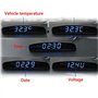 PolarLander 12V 3 dans 1 Digital LED Horloge De Voiture Thermomètre Voltmètre Tension Moniteur