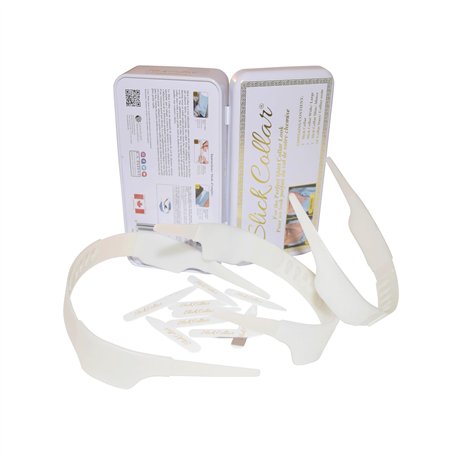 Slick Collar Collier de chemise réglable Bonus Ensemble de 3 pièces avec supports de col pour homme et femme avec collier fin et