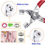EuTengHao Lot de 804 boutons pression creux et solides en métal avec outil de réglage pour les travaux manuels et la couture en 