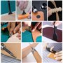 Cuir à coudre outils Kit de 151 pièces outils de travail du cuir - Outils et fournitures pour le travail du cuir - Tapis de déco