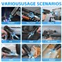 XUNIVERS Air Comprimé 3 Vitesses Souffleur PC - 100000 TR/Min Souffleur Voiture 9000 mAh Batterie avec Lumière LED,Bombe Air Sec