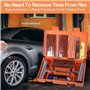 CYJJYZ 64 Pcs Kit Reparation Pneu Voiture, Kit de réparation de pneus de Voiture, Portables Kits de réparation de pneus, Outils