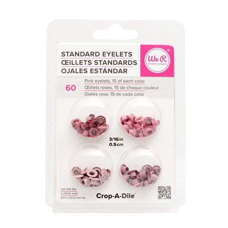 We R Memory Keepers Œillets pour Scrapbooking - Rose - Taille Standard