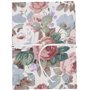 Protège Carnet De Santé Pour Bébé – Motif Fleurs – Format A5 15x21 cm – Rabats Pour Ranger Les Ordonnances