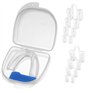 Appareil Dentaire Anti Ronflement,GouttièRe Dentaire+8dilatateur Nasal,Anti Ronflement Efficace,ProtèGe-Dents SûR,Inodore Et Dou
