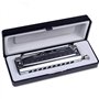Swan SW1040 Harmonica chromatique 10 trous 40 tonalités Do Touche pour adultes étudiants débutants Jouer professionnel Instrumen
