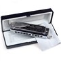 Swan SW1040 Harmonica chromatique 10 trous 40 tonalités Do Touche pour adultes étudiants débutants Jouer professionnel Instrumen