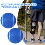 XIZAO Lot de 4 balles de tennis prédécoupées pour marcheurs, balles de glisse universelles robustes et durables en feutre pour p