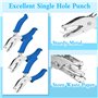 Pince à Perforatrice à Un Trou 3 Pcs 6mm Pince à Perforer ShiSheng Lot de 3 perforatrices à 1 trou - 6 mm - Avec poignée - Ronde