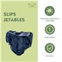 XARA - Slips jetables en TNT pour Hommes - Respirants et hypoallergéniques - Résistants - 100% recyclables - Bleu foncé - Paquet