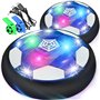 lenbest 2 Pièces Air Power Football - Jouet Enfant 3 4 Ans - Rechargeable Ballon de Foot - Jouet Garcon 5 6 7 8 Ans - LED Footba