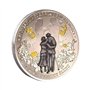 QUEAMBLER Pièce d'amour pour toujours amour et bonheur - Plaqué argent - Pologne - Cadeau romantique - Pièce de collection pour