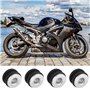 20 Pcs Oeillets en Caoutchouc de Moto, Rondelles en Caoutchouc pour Moto, Moto Caoutchouc Oeillets, Accessoires de Remplacement 