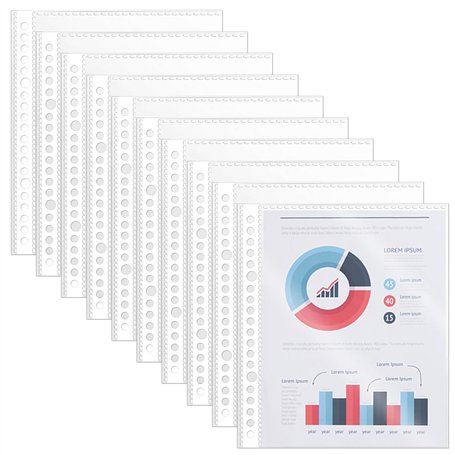 NAROSEBE 200 Pcs Pochette Plastique A5