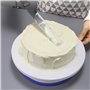 Xinlie Plateau Tournant Gateaux et 3 Outils de Lissage pour Fondant Gâteau Plaque Pivotante Plateau Gateaux Spatule Patisserie P