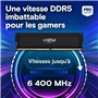 CRUCIAL Memoire RAM PRO DDR5 - 6400 MHZ - 32GB Kit (16GBx2 - OC Gaming Memory Black - CP2K16G64C38U5B