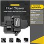 QIIRUN TM27 Fiber Cleaver, Cliveuse fibre optique haute précision avec 16 points de coupe avec support de fibre 3 en 1 pour fibr