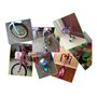 1 Set 3 en 1 Enfants Vélo Décoration Accessoires Scooter Porte-vélos Guidon Coloré Banderoles Pom-Pom Poignées Vélo Étincelle Gl