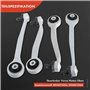 Lot de 4 bras de suspension avant gauche supérieur droit compatible avec A4 A5 Q5 8K2 B8 8T3 2007-2017 8K007505A