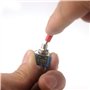 10Pcs AC 250V/3A 120V/6A ON/ON Interrupteur à 2 positions 6 Broches SPDT Mini Interrupteur à Bascule avec capuchon en plastique