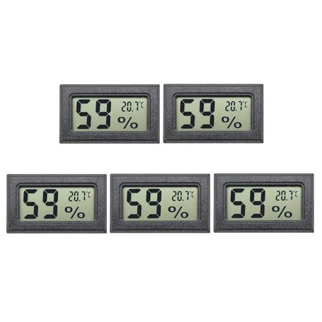 Taikuwu 5PCS Mini Thermomètre Hygromètre Numérique Intérieur - Capteur Température et Humidité avec Précision Haute