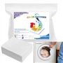 Lot de 50 lingettes anti-salissures et anti-taches pour linge - Absorbeur de couleur - Protection contre la décoloration - Trans