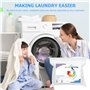 Lot de 50 lingettes anti-salissures et anti-taches pour linge - Absorbeur de couleur - Protection contre la décoloration - Trans