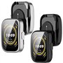 Msiall 2 pièces Compatible avec Amazfit bip 5- Housse de Protection, Protection d'écran en TPU Souple et complète, Résistant aux