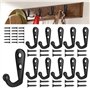 30 Pièces Crochet de Manteau Métal Crochets de Patères Manteau de Porte