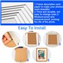 BUENTYA 10 PCS A3 Passe Partout en Papier Cadre Photo Carton DIY Passe-Partout Blanc Passe Partout Dessin Carré Passe Partout En
