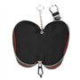 Qiilu Porte-clés Sac en Cuir PU Coque de Protection Clé pour Voiture Cas clé Télécommande Clé(Noir)